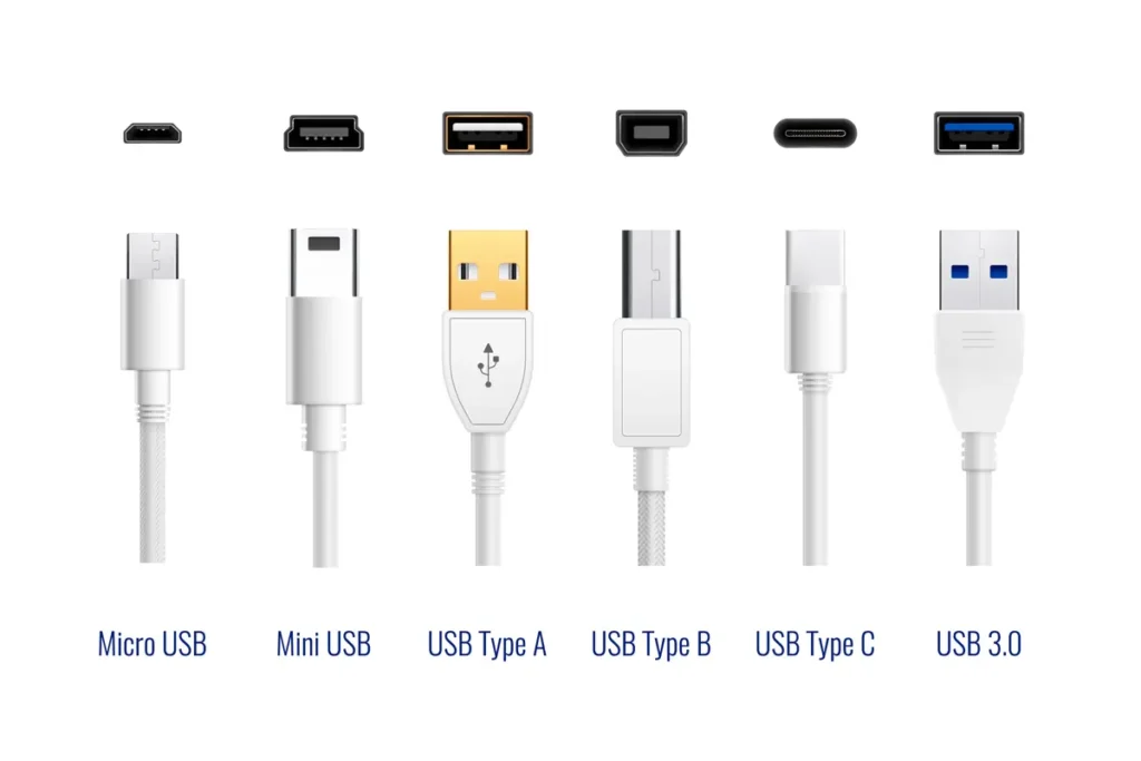 Tipos de conectores e cabos do o que é usb