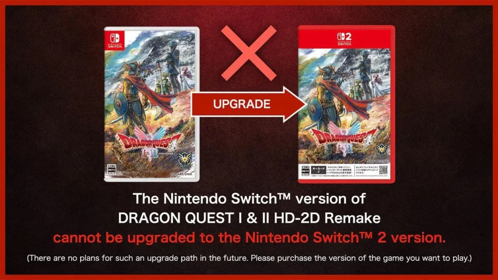Remake Dragon Quest I & II HD-2D Não Terá Upgrade Para o Nintendo Switch 2