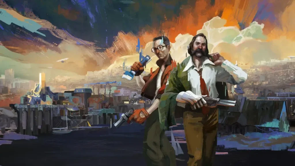 Disco Elysium com detetive em cenário urbano melancólico em um RPG aclamado por narrativa e profundidade